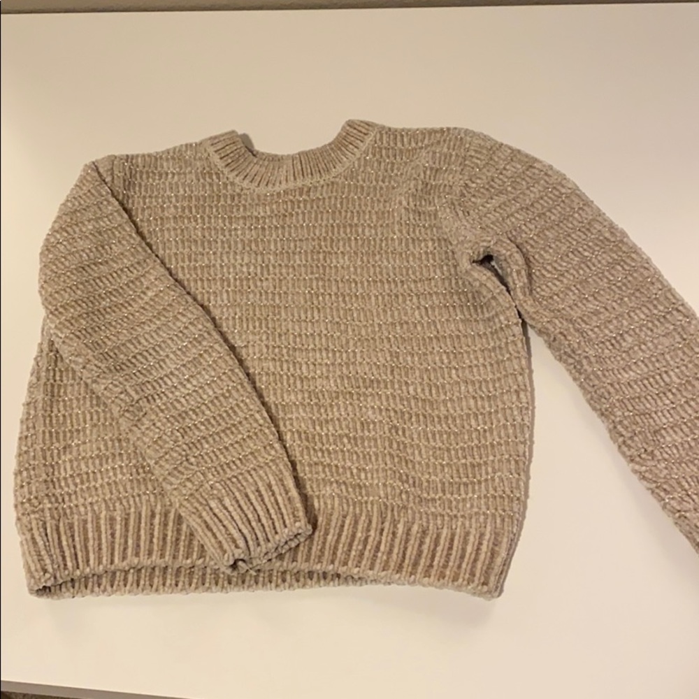 Girls Gymboree chenille sweater size M (7/8)